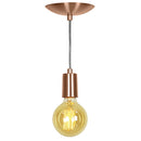 Lustre Pendente Tubo Cilindro Aluminio Cobre