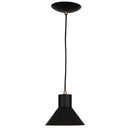 Lustre Pendente Tenesse De Aluminio Preto com Cobre