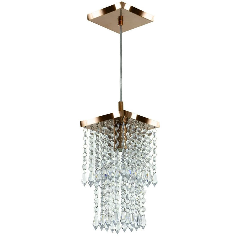 Pendente De Cristal Acrilico Spark Cobre