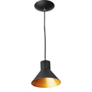 Lustre Pendente Tenesse De Aluminio Preto com Cobre