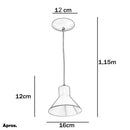 Lustre Pendente Tenesse De Aluminio Escovado