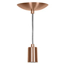 Lustre Pendente Tubo Cilindro Aluminio Cobre