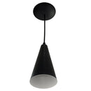 Pendente Cone Lowcost Aluminio Preto