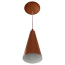 Pendente Cone Lowcost Aluminio Cobre