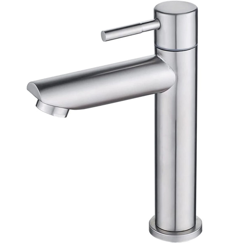 Torneira para banheiro inox metal bancada Torneira fria simples
