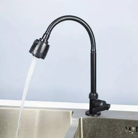Torneira De Cozinha 2 FUNÇÕES DE JATO Flexível De Bancada Preta Fosca ABS Resistente