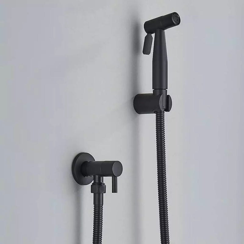 Ducha Higiênica Banheiro 100% Aço Inoxidável 1,50m Chuveirinho Privada Preta