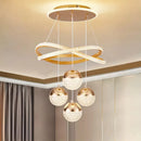 Lustre moderno minimalista para sala quarto e escada iluminação residencial elegante com design criativo