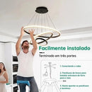 Lustre de led Nordic 3 cores em 1 luz Lustre para sala Lustre Pendente Cozinha Luminária de Teto Led