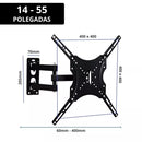 Suporte Articula Para TVS E Monitor De 14 A 55 Polegadas