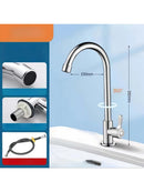 Torneira Gourmet Inox 201 360° – Design Moderno Alta Pressão  Fácil Instalação