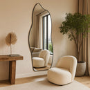 Espelho Orgânico 100x38 Com Moldura Premium
