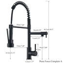 Torneira Cozinha Gourmet Inox para Bancada com Spray Flexível