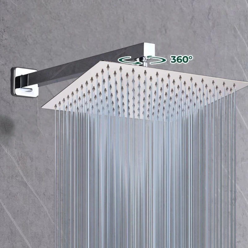 Chuveiro Do Banheiro Cromada Inox 304 Quadrado 20 cm
