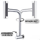 Torneira de Cozinha de Parede com Tornação 360° 4 Modos Torneira Flexível em Cascata  4.7  54 Av