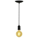 Lustre Pendente Tubo Cilindro Aluminio Preto