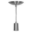Lustre Pendente Tubo Cilindro Aluminio Escovado