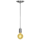 Lustre Pendente Tubo Cilindro Aluminio Escovado