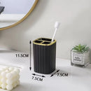 Kit Banheiro 6 Peças Conjunto Moderno Lavabo Completo com Escova Sanitário