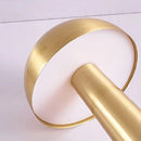 Luminaria Abajur de Mesa Cogumelo Candeeiro Dourado 3 Tons de Luz Bateria Recarregável USB