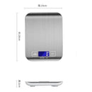Balança de Cozinha Digital 10kg em Inox Alta Precisão 1g Dieta Fit com Tara LCD Pilhas