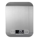 Balança de Cozinha Digital 10kg em Inox Alta Precisão 1g Dieta Fit com Tara LCD Pilhas